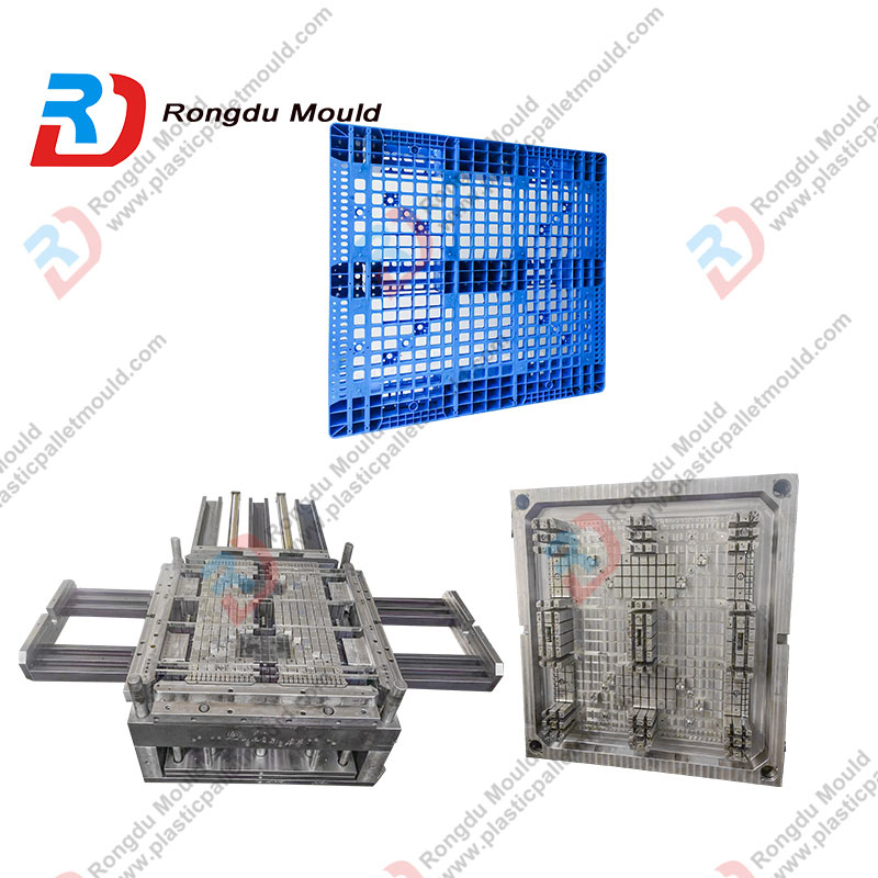 1300*1200*150mm Plastic Injection Logistics Transportation Entrance Hygienic Skid Pallet Mold
