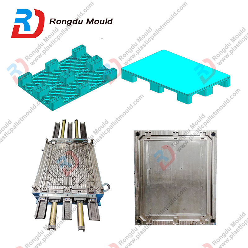 1200x800x140mm Plastic Injection Logistics Storage Hygienic Light Nine Foot/Leg Pallet Mold