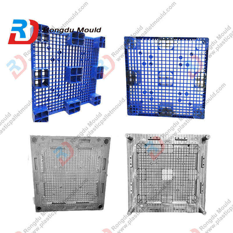 1000x1000x78mm HDPE/PP logistics industrial disposable light Nine Foot/Leg plastic injection pallet mold 